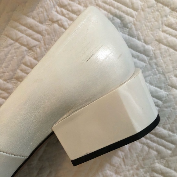 L’INTERVALLE white leather kitten heels 9 - Picture 5 of 8